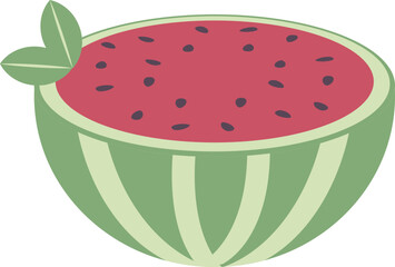 Watermelon vector summer illustration - 785087216