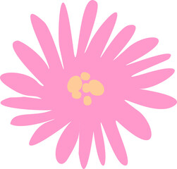 Simple vector flower - 785087249