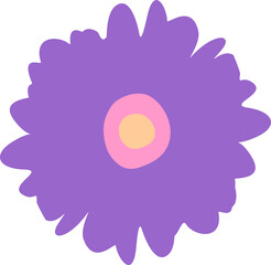 Simple vector flower - 785087253