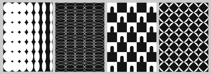 Brutalist Geometric shape pattern background template - obrazy, fototapety, plakaty