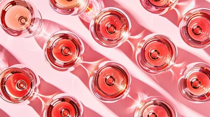 Sparkling wine pattern. Generative AI