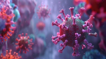 Virus concept. Generative AI