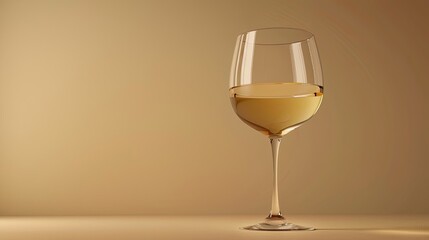 White wine glass. Generative AI