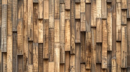 Wooden battens wall pattern. Generative AI