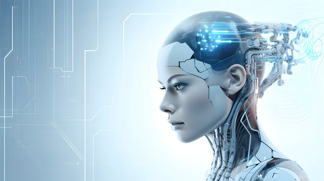 Digital technology AI artificial intelligence abstract graphic poster web page PPT background