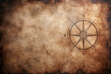 Fototapeta na wymiar Vintage maps or nautical charts, appealing to the explorer's spirit. Generative AI