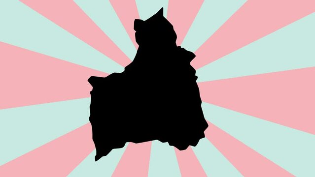 map of Arica in chile with rotating background