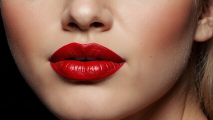 Fototapeta premium lipstick beauty cosmetics makeup red makeup fashion