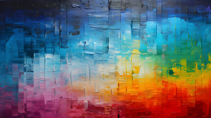 Fototapeta premium Artistic texture colorful brush strokes abstract poster web page PPT background