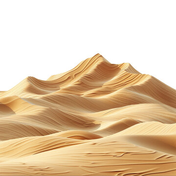 desert isolated on white background.
