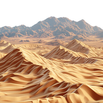 desert isolated on white background.
