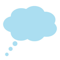 Obraz premium text box is a blue pastel color