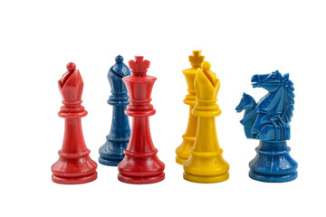 stratego Game Pieces On Transparent Background.