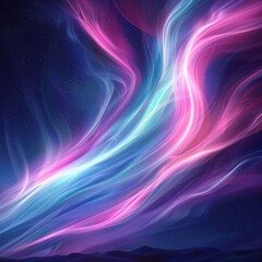 Magenta Blue Pink Northern Lights Aurora