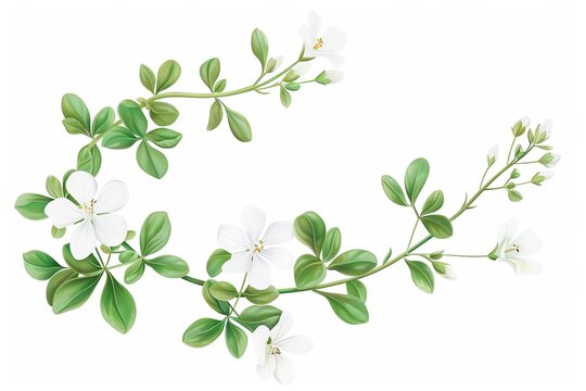 Bacopa monnieri extract in art form, emphasizing its side profile with a sleek aesthetic Incorporate bold colors