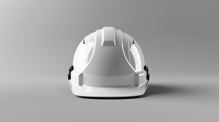 Fototapeta premium Front view of an engineer's helmet.