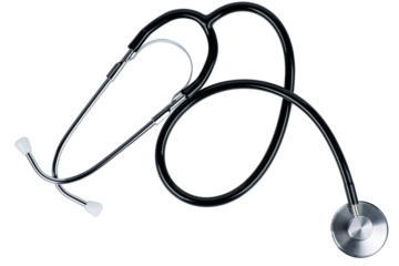 Stethoscope Isolated on a white background. Medicine equipment