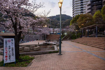 夕暮れ時の風景