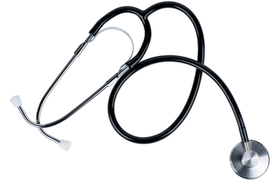 Stethoscope Isolated on a white background. Medicine equipment