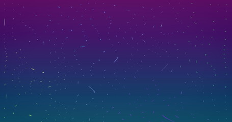 Obraz premium Image of light spots and trails on purple background