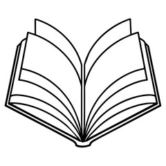 open book vector illustration
