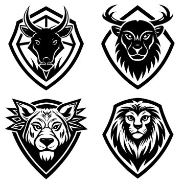 Animal logo set