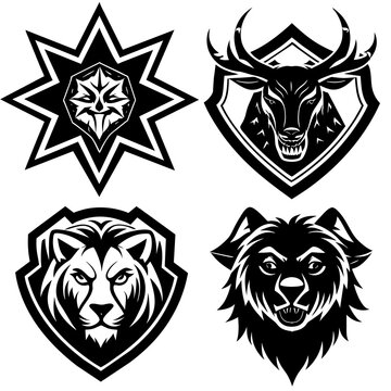 Animal logo set