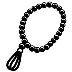 Worry beads tombolo jeweler isolated on transparent background vector