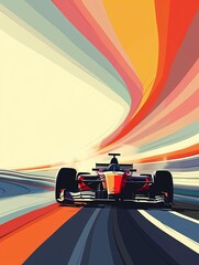 Fototapeta premium Formula 1 Illustration