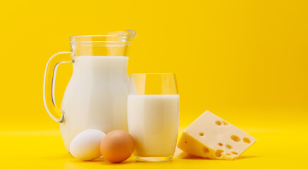 Pitcher of Milk with Eggs
