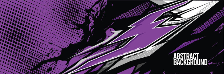 Car wrap decal designs. Abstract racing and sport background for racing livery or daily use car vinyl sticker. Vector eps 10.