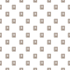 Address book icon isolated seamless pattern on white background