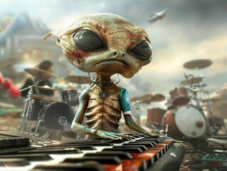 Aliens, with their keen ears for music, appreciate the diverse genres found on Earth, from the pulsating rhythms of EDM.