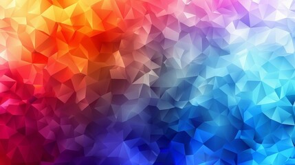 Background with triangular shapes in color, geometric pattern in polygons