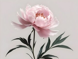 bouquet of pink roses Generative Ai
