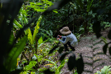 Kind im Regenwald auf Entdeckungstour