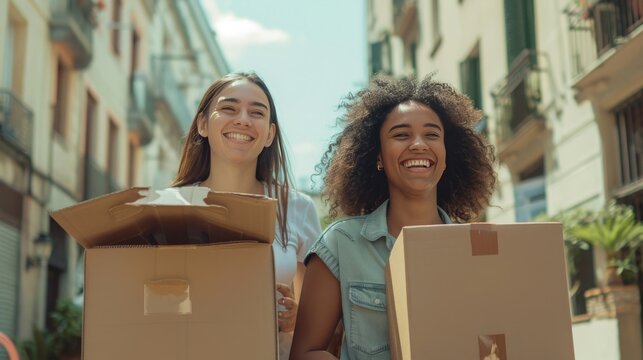 Dynamic Duo: Professional Movers in Action During a Relocation