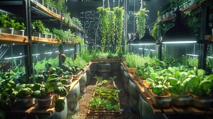 Hydroponic urban gardens providing fresh produce in cities