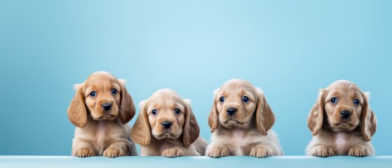 small puppies of various breeds, animals, dogs.