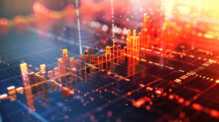Fototapeta premium investment market disruptions and recovery strategies
