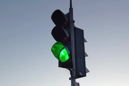 Traffic lights video footage, change of traffic light hd animation