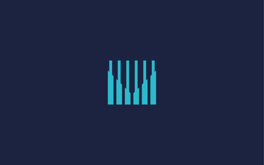 letter m with square logo icon design vector design template inspiration