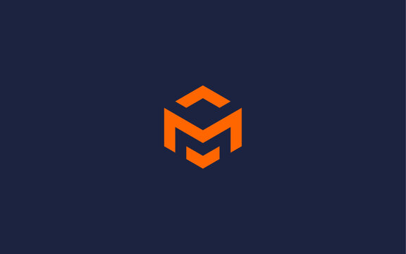 letter m with hexagon logo icon design vector design template inspiration