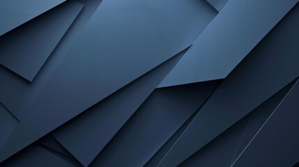 Layered dark blue geometric shapes. Textured modern abstract design. Elegant contemporary art concept.