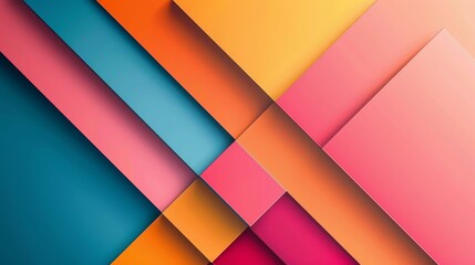 Vibrant colorful geometric background. Bright abstract design. Dynamic and modern concept. - obrazy, fototapety, plakaty