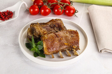 Roasted Lamb ribs with spices