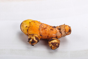 Fresh curcuma root for cooking