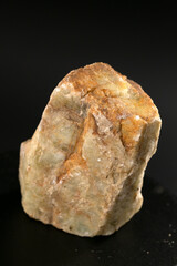 mineral stone isolated on black