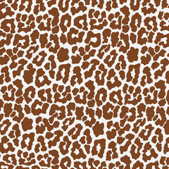 Vector brown cheetah print pattern animal seamless. Cheetah skin abstract for printing, cutting, and crafts Ideal for mugs, stickers, stencils, web, cover, wall stickers, home decorate and more.