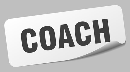 coach sticker. coach label
